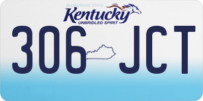 KY license plate 306JCT