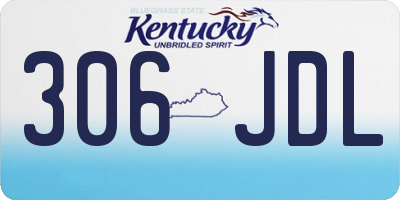 KY license plate 306JDL
