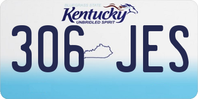 KY license plate 306JES