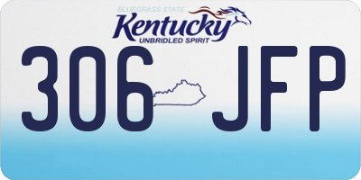 KY license plate 306JFP