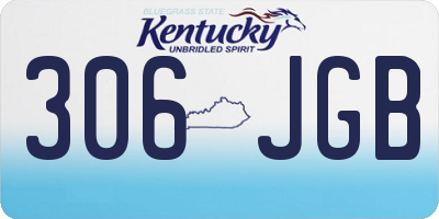 KY license plate 306JGB