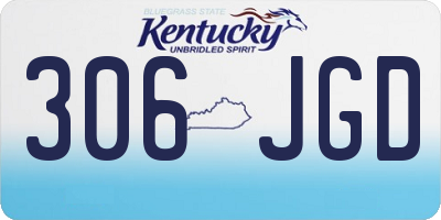 KY license plate 306JGD