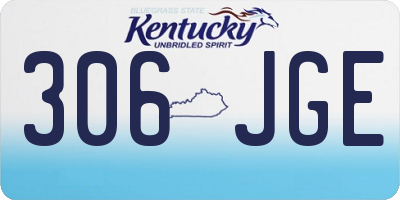 KY license plate 306JGE