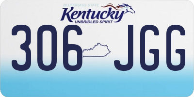 KY license plate 306JGG