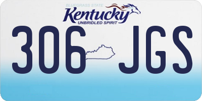 KY license plate 306JGS
