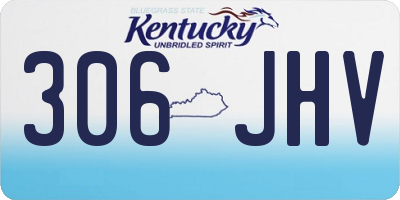 KY license plate 306JHV