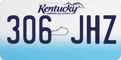 KY license plate 306JHZ