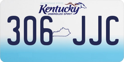 KY license plate 306JJC