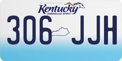 KY license plate 306JJH