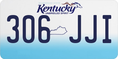 KY license plate 306JJI