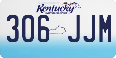 KY license plate 306JJM