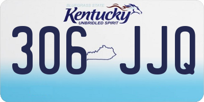 KY license plate 306JJQ