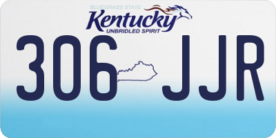 KY license plate 306JJR