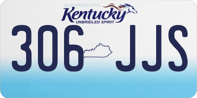 KY license plate 306JJS