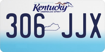 KY license plate 306JJX