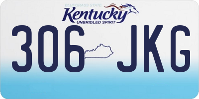 KY license plate 306JKG