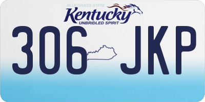 KY license plate 306JKP