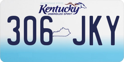 KY license plate 306JKY