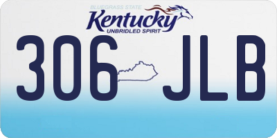 KY license plate 306JLB