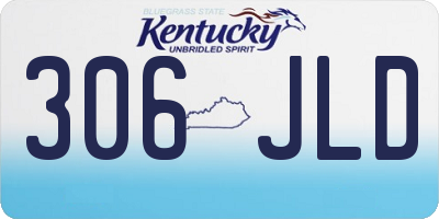 KY license plate 306JLD