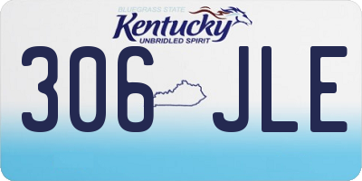 KY license plate 306JLE