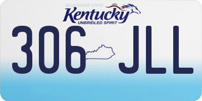 KY license plate 306JLL