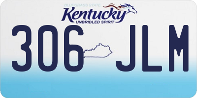 KY license plate 306JLM