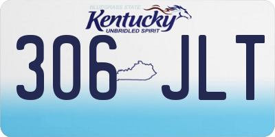 KY license plate 306JLT
