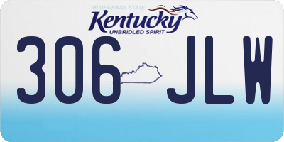 KY license plate 306JLW