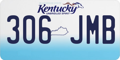 KY license plate 306JMB
