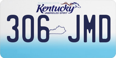 KY license plate 306JMD