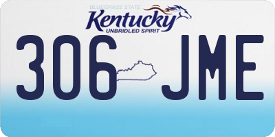 KY license plate 306JME