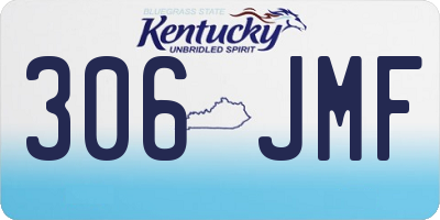 KY license plate 306JMF