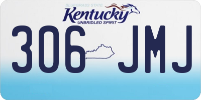 KY license plate 306JMJ