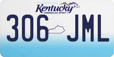 KY license plate 306JML