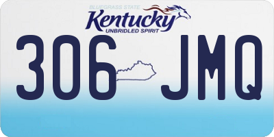 KY license plate 306JMQ
