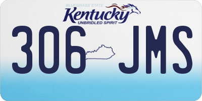 KY license plate 306JMS