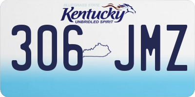 KY license plate 306JMZ