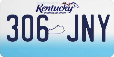 KY license plate 306JNY