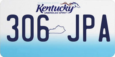 KY license plate 306JPA