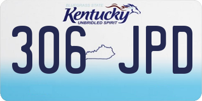 KY license plate 306JPD