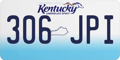KY license plate 306JPI
