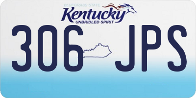 KY license plate 306JPS