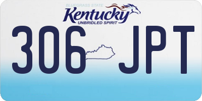 KY license plate 306JPT