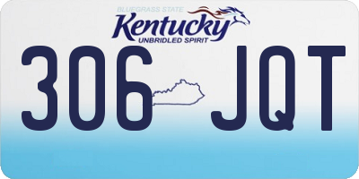 KY license plate 306JQT