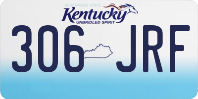 KY license plate 306JRF