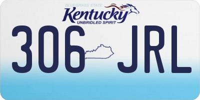 KY license plate 306JRL