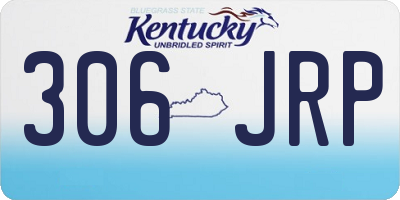 KY license plate 306JRP