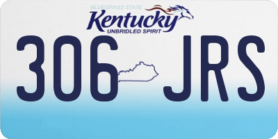 KY license plate 306JRS
