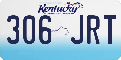 KY license plate 306JRT